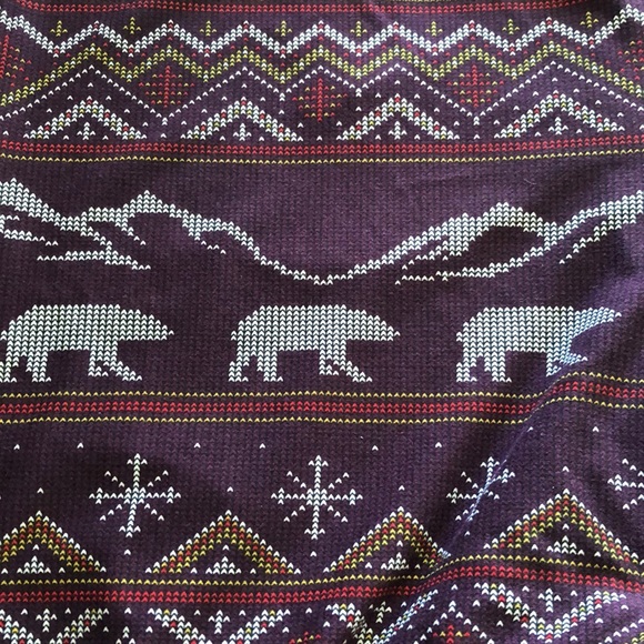 Winter Scene Knit Pants plus size - Picture 2 of 11